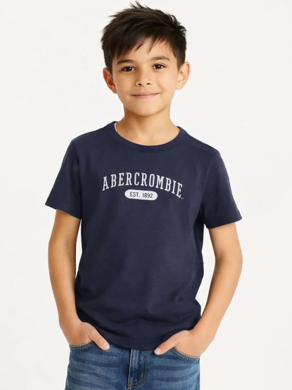 Abercrombie Kids Graphic Tee Black Short Sleeve Size 9/10 – Soft Comfy Everyday